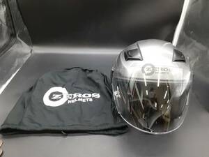 ta0123/03/62 中古品 難有 ZEROS HELMETS RK-2 ジェットヘルメット Lサイズ