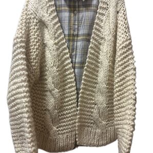 que made me ローゲージ ケーブルニット カーディガン