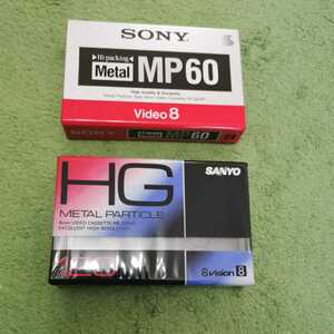 SONY Sony 8mm video MP 60 Metal Video 8 P6-60MP0 SANYO HG METAL PARTICLE 120 P6-120HGD videotape 2 pcs set 