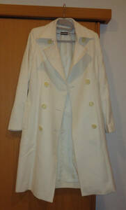 PROFILE profile / white * Anne gola* wool * long coat 36