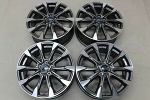 美品 SUBARU インプレッサスポーツ GT系 後期 純正 17インチ 7J +55 100 5穴 5H 1台分 スバル 純正ホイール 純正アルミ 中古 引取歓迎