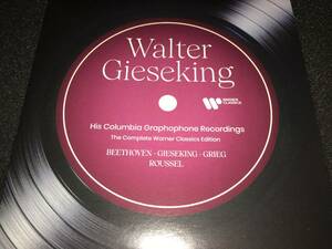 ギーゼキング ベートーヴェン ピアノ・ソナタ 21 バガテル グリーグ 協奏曲 抒情小曲 オリジナル リマスター EMI ワーナー 紙 未使用美品