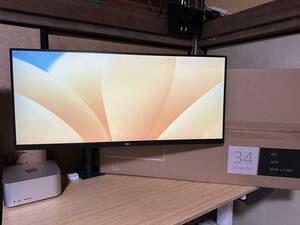 【美品】LG 34WN780-B 34インチ IPS HDR ウルトラワイド 液晶モニター ディスプレイ /エルゴノミクス スタンド