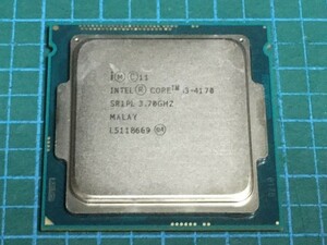 【動作確認済み】CPU Intel Core i3-4170 2C/4T 3.7GHz SR1PL ネコポス発送