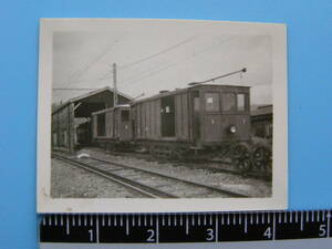 (J51)202 写真 古写真 電車 鉄道 鉄道写真 箱根登山鉄道 荷物 1号 2号 昭和26年頃