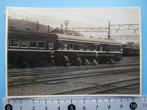 (J51)249 写真 古写真 電車 鉄道 鉄道写真 高速軌道試験車 スヤ341 昭和34年3月25日 大船 はがれた跡が薄くなっています