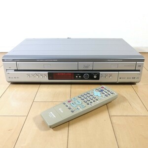  редкий!! рабочее состояние подтверждено!! SHARP sharp VHS в одном корпусе DVD магнитофон DV-RW190 VHS-DVD-RW дублирование возможность!!