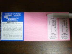 三重交通　名阪近鉄バス 共通路線バス片道乗車券×2枚セット 2024年6月30日迄 送料無料