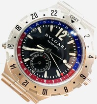  良品 ブルガリ AT/自動巻き GMT40S ディアゴノ プロフェッショナル GMT 黒文字盤 デイト メンズ腕時計_画像1
