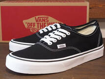 新品 9.0 27.0cm USA企画 VANS CLASSIC AUTHENTIC BLACK/WHITE バンズ ヴァンズ クラシック オーセンティック ブラック ホワイト_画像1