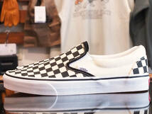 新品 8.5 26.5cm USA企画 VANS CLASSIC SLIP-ON CHECKERBOARD BLACK/WHITE バンズ ヴァンズ クラシック スリッポン チェッカー_画像5