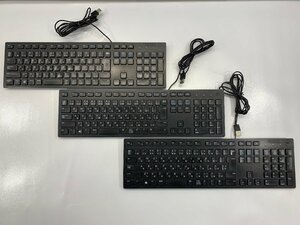 １円スタート！！ 【未検査品】DELL USB Keyboard KB216t 3個セット [Etc]