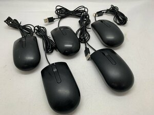 １円スタート！！【未検査品】 DELL USB式マウス ブラック 5個セット [Etc]