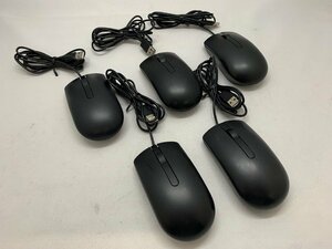 １円スタート！！【未検査品】 DELL USB式マウス ブラック 5個セット [Etc]