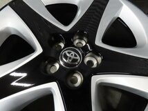 納車外し トヨタ プリウス ツーリング 前期 純正 ZVW50 シルバーアクセントピース 7J +50 PCD100 5穴 17インチ 超美品_画像2