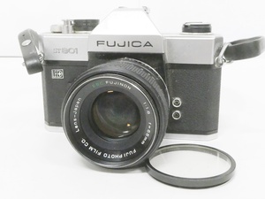 02 69-587467-26 [Y] FUJICA フジカ フジフィルム ST801 ボディ レンズ Fujinon 55mm 1:1.8 一眼レフ フィルム カメラ 旭69