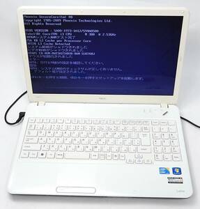 01 00-000000-98 [Y] (19) NEC LaVie PC-LS350DS6W【HDDなし】15.6インチ ノートパソコン 通電OK 札経00