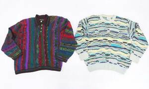 01 15-585968-09 [Y] COOGI クージー 3D ヴィンテージ MADE IN AUSTRALIA ニット 2点セット 札15