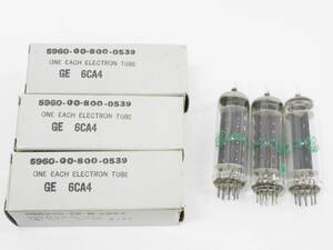 01 15-586020-09 [Y] ONE EACH ELECTRON TUBE 真空管 3点 セット GE 6CA4 札15