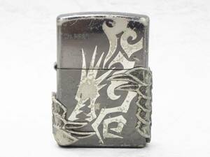 01 07-586149-11 [Y] ZIPPO ジッポー ジッポ 龍 ドラゴン ライター 喫煙グッズ 2005年製 札07