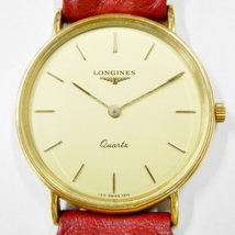 16 37-585947-09 [Y] LONGINES ロンジン 18K 750 ゴールド 7270/150 L150.4 クォーツ 総重量約27g メンズ 腕時計 福37_画像1