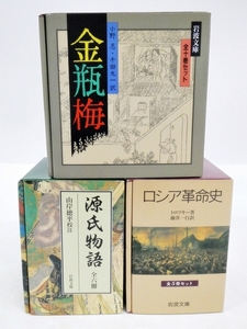 16 39-587343-25 [Y] 金瓶梅 全10巻 小野忍 千田九一/源氏物語 山岸徳平校注 全6冊/ロシア革命史 トロツキー 岩波文庫 箱付き 計3箱 福39