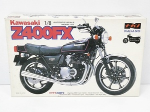 02 65-586738-18 [Y] 未組立 NAGANO ナガノ Kawasaki カワサキ 400FX 1/8 バイク プラモデル 旭65