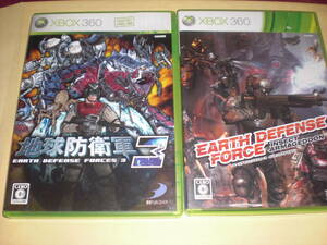 Xbox360 EARTH DEFENSE FORCE INSECT ARMAGEDON & 地球防衛軍３