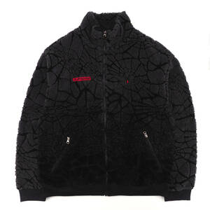 Supreme/Spyder Web Polar Fleece Jacket　黒XL　シュプリーム/スパイダー ウェブ ポーラー フリース ジャケット　2022FW