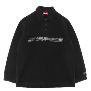 Supreme - Polartec L/S Polo　黒L　シュプリーム - ポーラテック ロングスリーブ ポロ　2022FW