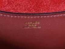 新品未使用!!エルメス インザループ18 トリヨンクレマンス×ヴォースイフト ルージュアッシュ B刻印 2023年 G金具 HERMES_画像7