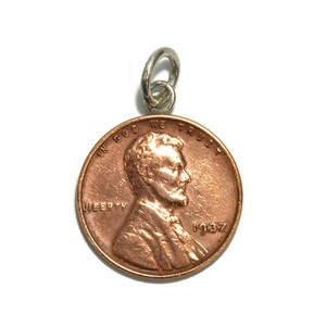 ペンダントトップ シルバー925 リンカーンホィートペニー1セント硬貨ペンダント 表面:リンカーン 裏面:ONECENT 1909年～1958年 ヘッドのみ