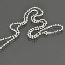 ネックレス チェーン シルバー925 ボールチェーン 幅3.0mm 長さ50cm｜鎖 銀 Silver アクセサリー レディース メンズ_画像1