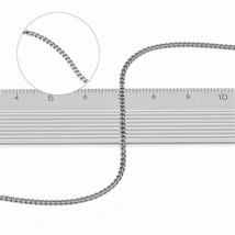 ネックレス チェーン 明るい色の純チタン カット無し喜平チェーン 幅1.8mm 長さ80cm｜鎖 チタン アクセサリー レディース メンズ_画像2