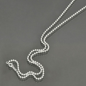  chain necklace silver 925 ball chain width 2.5mm length 55cml. silver Silver accessory lady's men's 