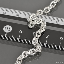 ブレスレット チェーン シルバー925 小豆チェーン 幅4.5mm 長さ17cm｜鎖 銀 Silver アクセサリー レディース メンズ_画像2