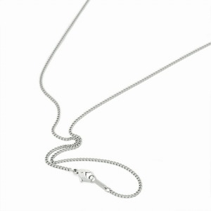 ネックレス チェーン 明るい色の純チタン 2面カット喜平チェーン 幅1.4mm 長さ50cm｜鎖 チタン アクセサリー レディース メンズ