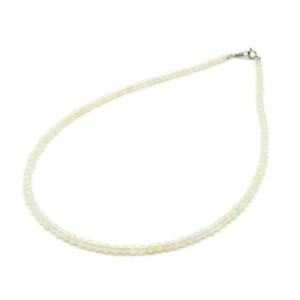 天然石 ネックレス オパールを使用した数珠ネックレス 3.5mm玉｜パワーストーン アクセサリー レディース メンズ