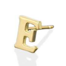 【バラ売り/1個】 ピアス 18金 イエローゴールド E イニシャルのピアス アルファベット 文字｜K18YG 18k レディース メンズ_画像1