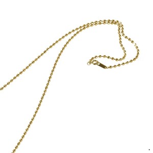 Ожерелье цепь Surge Charcal из нержавеющей стали 316L Золотая часть шариковой цепи ширина 2,4 мм длиной 50 см.