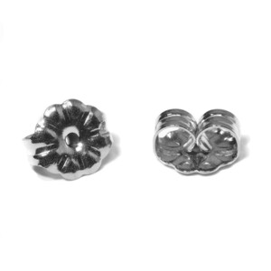 [10 piece sale ] earrings catch original titanium flower design length 5.5mm width 6.0mm earrings lock lTitan accessory lady's men's 