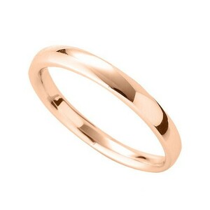  ring 18 gold pink gold simple . elegant te The Yinling g width 3.0mm