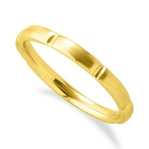 指輪 18金 イエローゴールド シンプルモダンなデザインリング 幅2.3mm