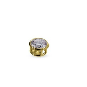 ペンダントトップ 18金 イエローゴールド 天然石 一粒ペンダント 主石の直径約3.8mm