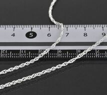 ネックレス チェーン シルバー925 ルーズロープチェーン 幅1.9mm 長さ40cm｜鎖 銀 Silver アクセサリー レディース メンズ_画像2