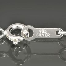 ネックレス チェーン シルバー925 2面カット小豆チェーン 幅2.5mm 長さ60cm｜鎖 銀 Silver アクセサリー レディース メンズ_画像3