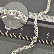 ネックレス チェーン シルバー925 2面カット小豆チェーン 幅2.5mm 長さ40cm｜鎖 銀 Silver アクセサリー レディース メンズ_画像2