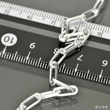 ネックレス チェーン シルバー925 2面カットロング小豆チェーン 幅4.0mm 長さ40cm｜鎖 銀 Silver アクセサリー レディース メンズ_画像2