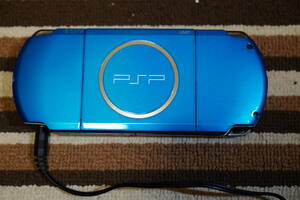 PSP3000　ブルー　中古動作品　メモリースティックPRO DUO　4GB付き　②