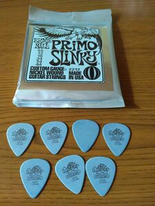 【3月末までのお値段】ERNIE BALL Primo Slinky　DUNLOP TORTEX STANDARD 1mm×7枚